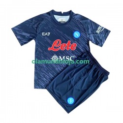 Camisola Napoli Criança Equipamento Terceiro 2022-2023 Manga Curta